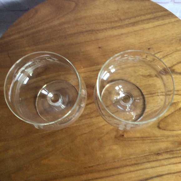 Vintage Noritake Bamboo Etched Seafood Cocktail Glasses - Set of 2 - Picture 6 of 7